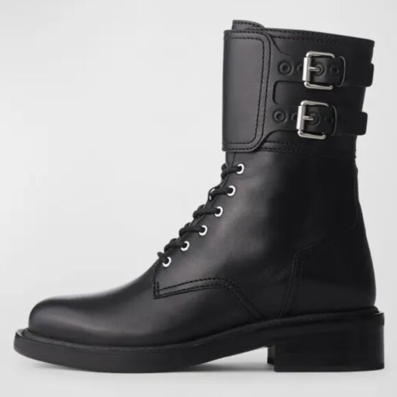 rag & bone Rb Moto Lace Up Boots  Rb Moto Lace Up Boots Size 6 New - Picture 1 of 9